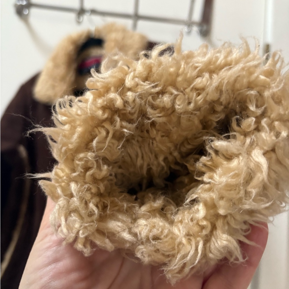 Retro Faux Shearling Jacket – Cozy Vintage Boho Style - Picture 6 of 11